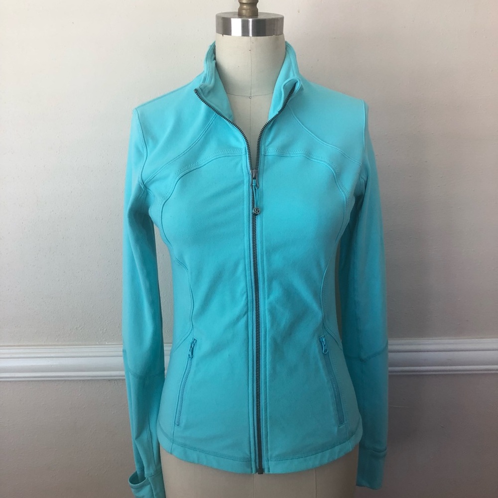 Lululemon Athletica Jacket Black Size 8 Blue teal
